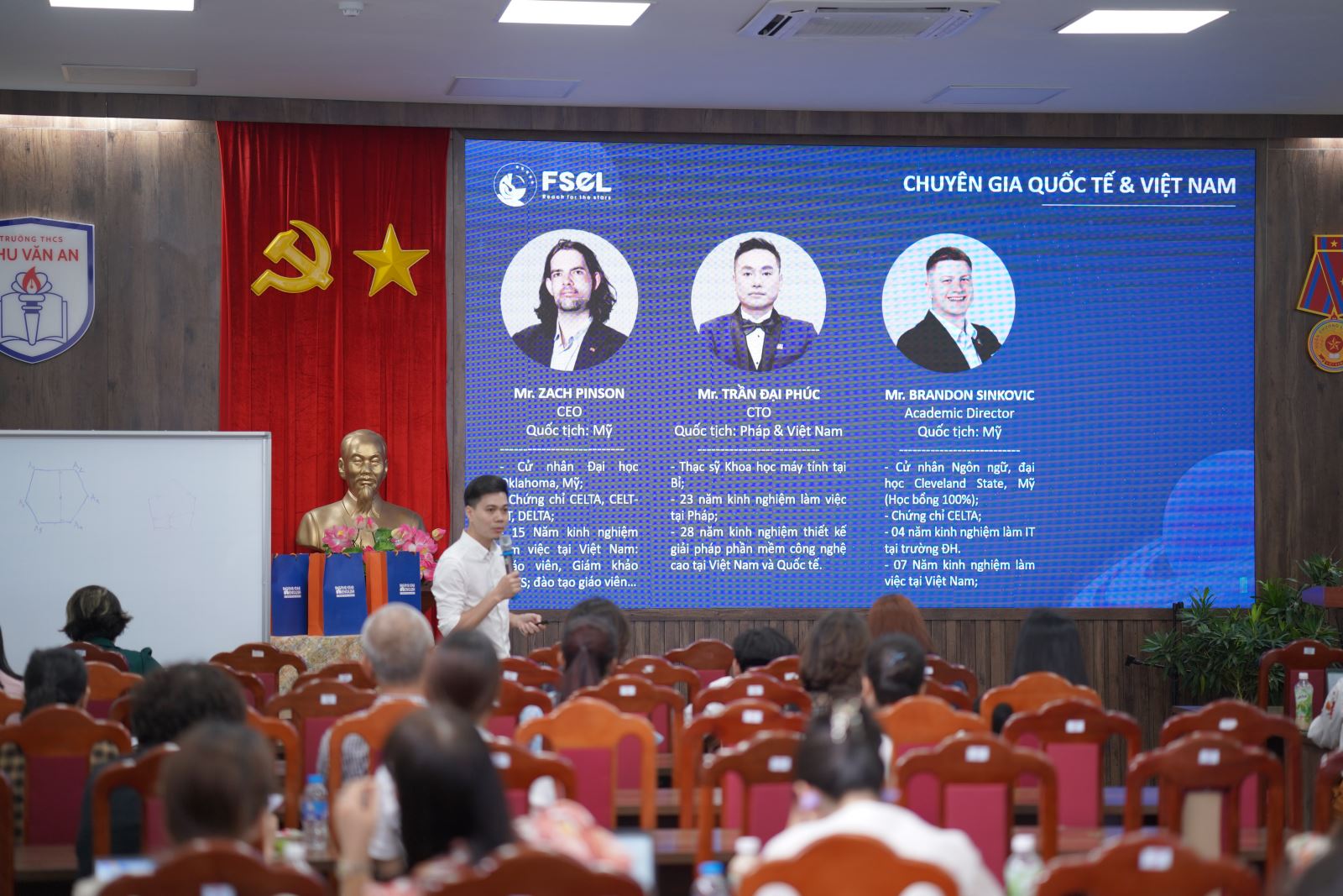 HỘI THẢO GIỚI THIỆU NỀN TẢNG HỌC TIẾNG ANH TRỰC TUYẾN FSEL TẠI TRƯỜNG THCS CHU VĂN AN (TÂY HỒ, HÀ NỘI)